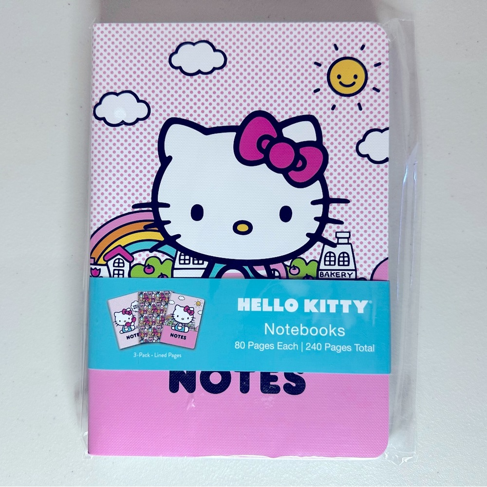 Adorable Hello Kitty Notebooks - Set of 3